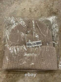 Supreme Fw21 Loose Gauge Beanie Hat Taupe Authentic New In Hand