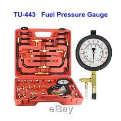 TU-443 Manometer Fuel Pressure Gauge Engine Injection Pump Tester Kit 0-140 PSI