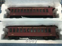 TWO + ONE RGS Rio Grande Southern On3 Passenger Cars Narrow Gauge AMS Accucraft
