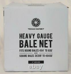 Texas Haynet Heavy Gauge Round Bale Hay Net Thick Net Slow Feeder for Horses