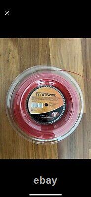 Tier One Sports FireWire Tennis String Reel Red Or Black Most Gauges Available
