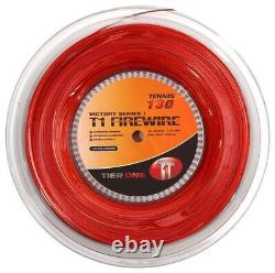 Tier One Sports T1-Firewire Co-Poly Tennis String for Ultimate Spin Reel Red