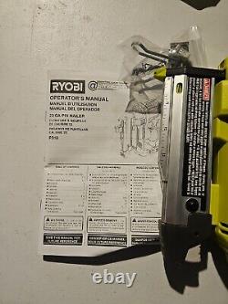 Used Ryobi P318 Cordless Pin Nailer 23 Gauge 18 Volt ONE+ AirStrike-TOOL ONLY