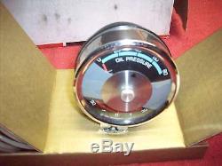 Vintage 1960's NOS Sparkomatic Two in One Gauge Oil Pressure Amp in original box