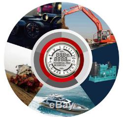 Voltmeter Car Marine LED Backlamp 85mm GPS Speedometer Gauge Waterproof 6 In 1