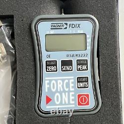 Wagner Fdix Force One Digital Force Gauge With Wagner Ftk 100 Force Test Standar