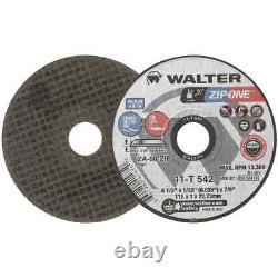 Walter 11T542 4-1/2x1/32x7/8 ZIP ONE Thin Gauge Cut-off Wheels Type 1 25 pack