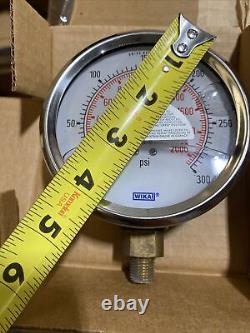 Wika pressure gauge 0-300 liquid filled brand new one lot of 24 gauges