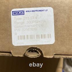 Wika pressure gauge 0-300 liquid filled brand new one lot of 24 gauges