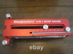 Woodpeckers One Time Tool 6-IN-1 Shop Gauge NIP