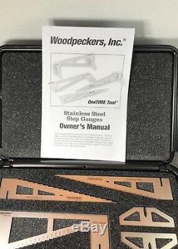 Woodpeckers Stainless Steel Step Gauges One Time Tool Never Used