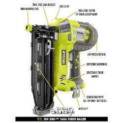 18-volt One+ 18-gauge Nâiler Sans Fil Brad + 16-gauge Nâiler De Finition Droite