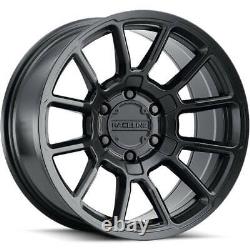 18x9 Raceline 950b Gauge 8x6.5/8x165.1 -12 Ensemble De Jantes Noires(4) 125.2