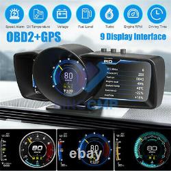 3.5'' Trois Écrans Obd2+gps Smart Car Speedomètre Hud Avec Instructions