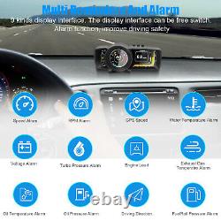 3 Écran LCD Smart Car Obd? Gps De Jauge Hud Têtes Vers Le Haut Affichage Speedomètre RPM Alarme