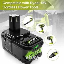 9.0Ah 6.0Ah Pour RYOBI P108 Batterie Haute Capacité 18V Lithium-Ion One Plus 18Volt