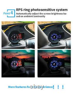 Auto Digital Obd2 Speedometer Hd LCD Head Up Display Overspeed Km/h Warning Alarm