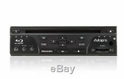 Autopro Bd1208 Dash Taille One Din Blu-ray Lecteur DVD Sans Radio Am / Fm Noir