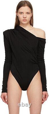 Bodysuit à épaules dénudées Sandovo de couleur noire GAUGE81, taille Small 7213