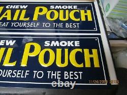 Boîte De Courrier Tabac Heavy Gauge 2 Panneaux Publicitaires En Relief D’étain Un Avec Papier Nos
