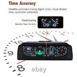 Camion De Voiture Gps Slope Meter Hud Head-up Display Speedometer Indicateur D’alarme Numérique