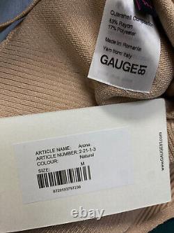Combinaison sans manches beige à encolure carrée pour femmes de la marque Gauge81, taille moyenne, prix de 330 dollars.