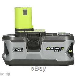 Ensemble De 2 Batteries Ryobi P122 P108 One + 18 Volts Haute Capacité Au Lithium + Avec Jauge À Essence