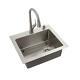 Glacier Bay All-in-one Tight Radius 18-gauge 2-hole Single Bowl Kitchen Sink