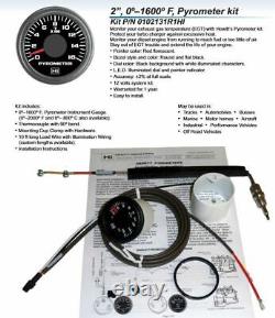 Hewitt Universal Diesel Egt /pyromètre & Boost Gauge Kit 010tm5008 Livraison Gratuite