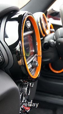 Mk3 Mini Cooper / S / One F55 F56 Orange Anneaux Intérieurs Pour Les Modèles Witho Navigation XL
