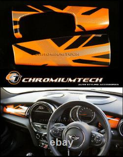 Mk3 Mini Cooper / S / Un F55 F56 F57 Hatch Orange Union Jack Panel Dashboard Cover