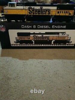Mth Railking One Gauge Pittsburgh Steelers Super Bowl Moteur Diesel Et 8 Voitures
