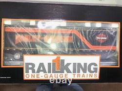 Mth Railking One/g Gauge Harley Davidson Flat Car Withtrailer 70-76031 New In Box