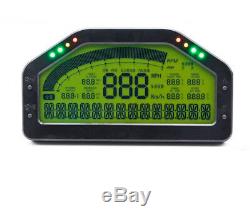 Multi-fonctions LCD Voiture Dash 9000rpm Dashboard Rallye Jauge De Tension Vitesse Compteur Kilométrique