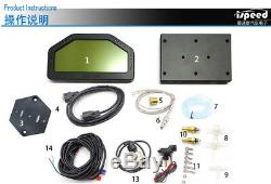 Multi-fonctions LCD Voiture Dash 9000rpm Dashboard Rallye Jauge De Tension Vitesse Compteur Kilométrique