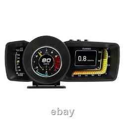 Obd2+gps Hud Head Up Car Digital LCD Display Speedometer Turbo RPM Alarm Temp