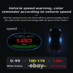 P20 Universal Car Hud Affichage Tête Vers Le Haut Obd De Conduite Speedomètre Hd Speed Projector