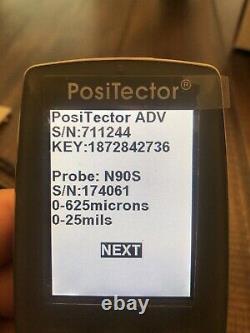 Positector 6000 Avec Revêtement Un N90s Micro Sonde Jauge D'épaisseur