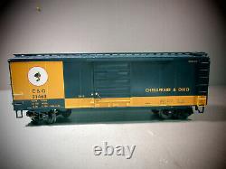 Rail King One -jauge Trains 70-74071 Chesapeake & Ohio 40'box Car G Gauge O.b