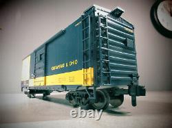 Rail King One -jauge Trains 70-74071 Chesapeake & Ohio 40'box Car G Gauge O.b