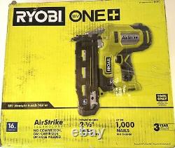 Ryobi ONE+ 18V AirStrike Cloueur de finition droit calibre 16, outil uniquement, modèle P326