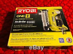 Ryobi P318 18-volt One + Airstrike 23-gauge Sans Fil Pin Cloueur (outil Seulement)