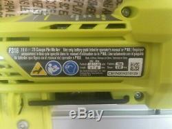 Ryobi P318 18-volt One + Airstrike 23-gauge Sans Fil Pin Cloueur (outil Seulement)