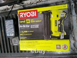 Ryobi P320 18v One+ Sans Cord Sans Fil Airstrike 18-gauge Brad Nailer Avec Batterie /chargeur