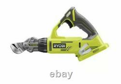 Ryobi P591 One+ 18v 18 Gauge Offset Shear Sheet Metal Saw (tool Only) Sans Fil