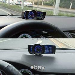 Smart 3.5'' Double Screen Car Obd2+gps Gauge Head-up Digital Display Speedometer