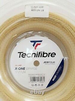 Tecnifibre X-one Biphase 17 Jauge 1.24mm 200m Tennis String Reel Naturel