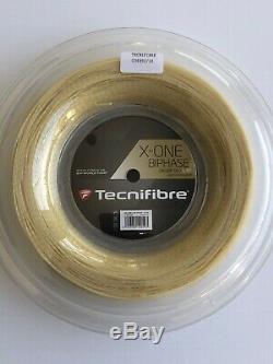 Tecnifibre X-one Biphase Calibre 16 1.30mm 660' 200m Tennis String Reel Natural