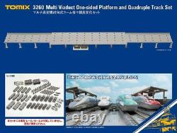 Tomix 3260 Multi Viaduct Plate-forme À Face Unique Et Quadruple Track Set N Gauge Jpn