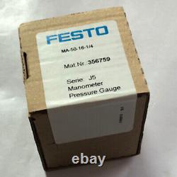 Un NOUVEAU manomètre FESTO MA-50-16-1/4 356759 en stock immédiat.